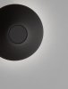 Minimalistyczny kinkiet zewnętrzny LED czarny aluminiowy okrągły podświetlający elewację klasyczny nowoczesny IP54 QUERILO LE75185 Luces Exclusivas